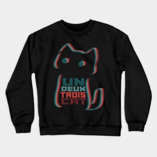 Un Deux Trois Cat Crewneck Sweatshirt